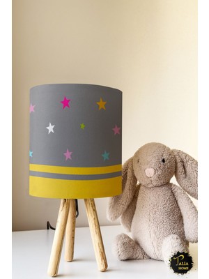 Talia Home Yıldızlı Çocuk Odası Abajur Masa Lambası TLAB-031