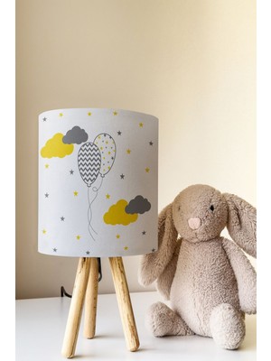 Talia Home Balon Desenli Çocuk Odası Abajur Masa Lambası TLAB-189