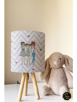 Talia Home Kalpli  Çocuk Odası Abajur Masa Lambası TLAB-001