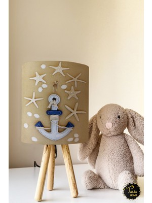 Talia Home Denizyıldızı Çapa Çocuk Odası Abajur Masa Lambası TLAB-038