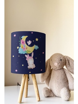Talia Home Sevimli Hayvan Desenli Çocuk Odası Abajur Masa Lambası TLAB-071