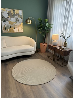 Rose'n Home Jüt Örgü-13 El Örgüsü Jüt Hasır Halı