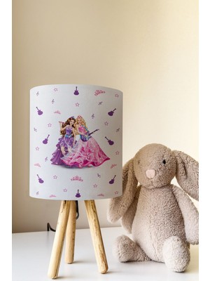 Talia Home Prensesler Desenli Çocuk Odası Abajur Masa Lambası TLAB-303