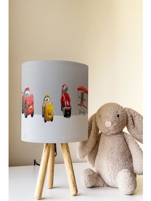 Talia Home Şimşek Mcqueen Çocuk Odası Abajur Masa Lambası TLAB-107