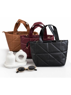 Adım Moda Kapitoneli Kadın El Çantası Günlük Kullanım Şık Tasarım