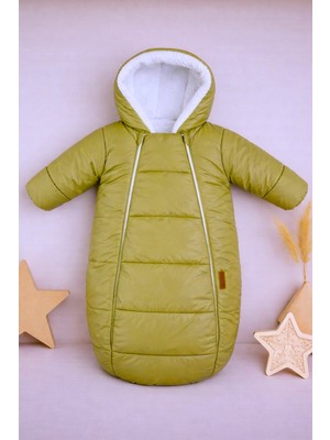 DeKuBaby Içi Welsoft Kürklü Yeni Doğan Bebek Kundak - Tulum Mont