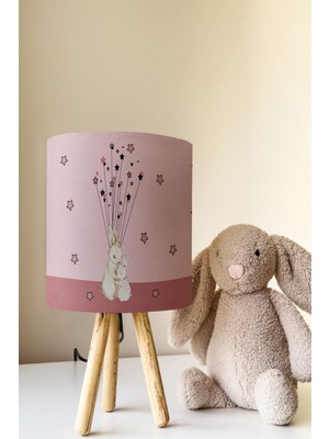 Talia Home Tavşanlar Çocuk Odası Abajur Masa Lambası TLAB-167