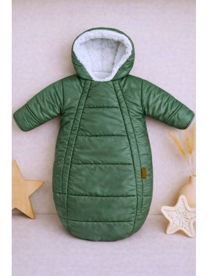 DeKuBaby Içi Welsoft Kürklü Yeni Doğan Bebek Kundak - Tulum Mont