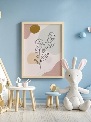 Fuart.Co Siyah Dallar Temalı Çocuk Odası Posteri Kuşe Baskı (Çerçevesiz) CCFU
