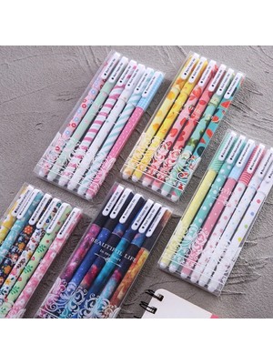 Meyra Accessories Yeni 6'lı Jel Kalem 6 Mürekkep Renkli Hediyelik Kalemler Model Seçenekli Şık Kaliteli