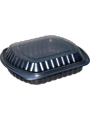 Home Kapaklı Bölmesiz Servis Seti – Siyah