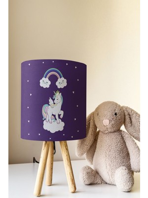 Talia Home Sevimli Unicorn Çocuk Odası Abajur Masa Lambası TLAB-172