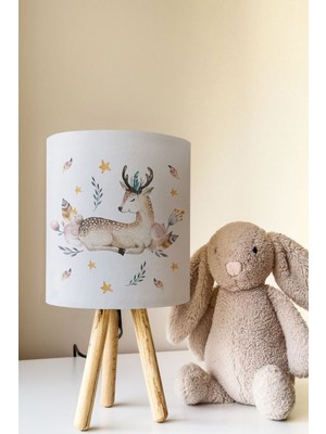 Talia Home Ceylan Desenli Çocuk Odası Abajur Masa Lambası TLAB-264
