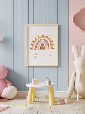 Fuart.Co Gökyüzü Masalı Temalı Çocuk Odası Posteri Kuşe Baskı (Çerçevesiz) CCFU