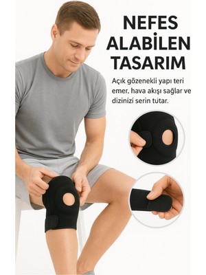 Figiza Patella Ligament Destekli Ayarlanabilir Dizlik Menisküs Çapraz Bağ Koruyucu Medikal Diz Korsesi
