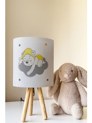 Talia Home Uyuyan Ayıcık Çocuk Odası Abajur Masa Lambası TLAB-084