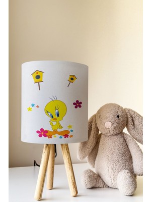 Talia Home Tweety Desenli Çocuk Odası Abajur Masa Lambası TLAB-293