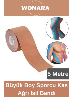 Wonara Geniş Boyutlu Hızlı Sonuç Veren Kas Eklem Bel Bacak Sırt Omuz Kalça Sporcu Ağrı Kesici Isıl Bandı