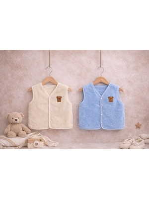 Besmino Peluş Çıtçıtlı Çocuk Yelek
