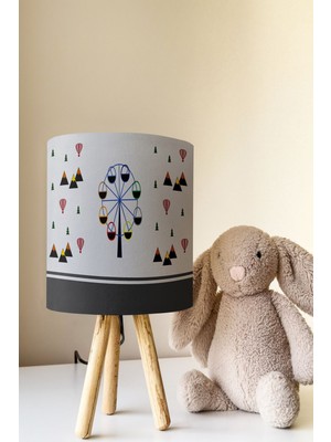 Talia Home Doğa Desenli Çocuk Odası Abajur Masa Lambası TLAB-186