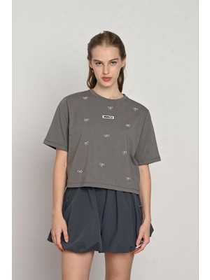 Loco Loco Kız Çocuk Süprem Dikme Aksesuarlı Tshirt