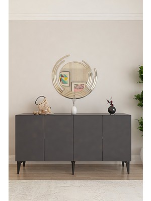 Ceneyra KA1525A - Lipa Konsol, Tv Sehpası ve Kahve Köşesi 150CM Antrasit