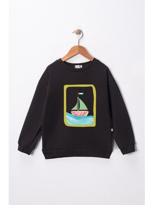 Dekim Moda Sweatshirt Çocuk "sumud, Özgür Filistin" Baskılı Pamuklu