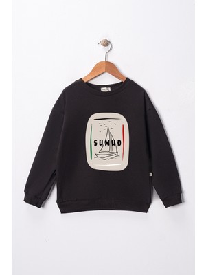 Dekim Moda Sweatshirt Çocuk "sumud" Baskılı Pamuklu