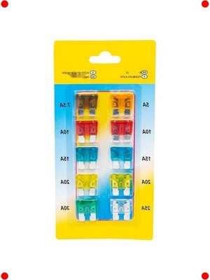 MarkEntegra Çoklu Amper Bıçaklı Oto Sigorta Seti (10'lu)