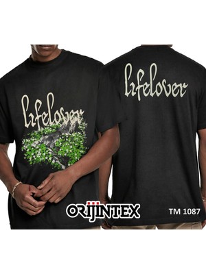 Orijin Lifelover Siyah Erkek Tişört Xl