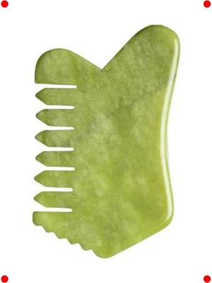 MarkEntegra Yeşim Taşı Çok Amaçlı Gua Sha Masaj ve Bakım Aleti