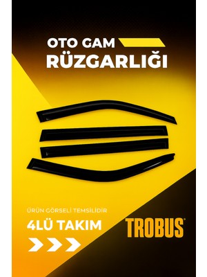 Trobus Dacia Duster Hybrid 140 Ortak Kalıp Mügen Siyah 2025 Cam Rüzgarlığı (4'lü)