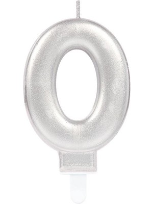 Shopwave 0 Rakam Mum Gümüş Renk