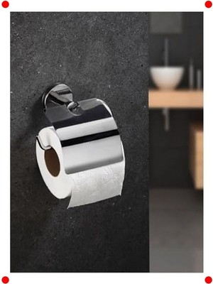 MarkEntegra Delmeden Takılan Krom Yapışkanlı Tuvalet Kağıtlığı