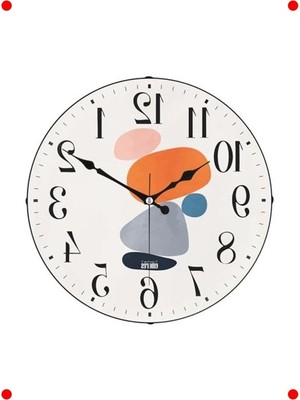 MarkEntegra Bombe Camlı Sessiz Dekoratif Duvar Saati 36 cm