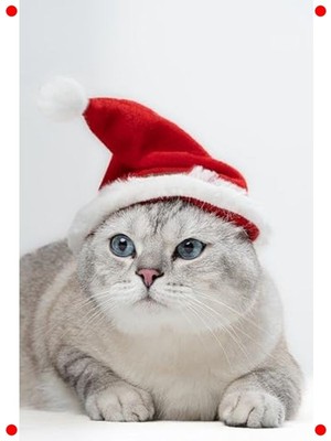 MarkEntegra Yılbaşı Temalı Lastikli Kedi Şapkası Yetişkin