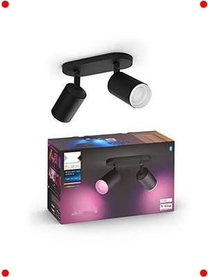 MarkEntegra Akıllı Çift Spot Renkli Armatür, Siyah