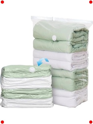 MarkEntegra 2'li Battal Boy Vakum Saklama Hurcu, Kışlık Giysi Için