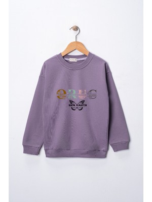 Dekim Moda Sweatshirt Kız Çocuk "oruç" Baskılı Pamuklu