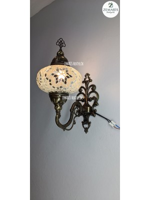 Zemaris Hediyelik El Yapımı Otantik Mozaik Duvar Apliği (Büyük Camlı)