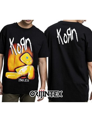 Korn Siyah Erkek Tişört L