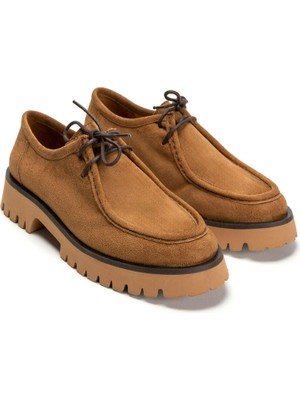 Emienza Portofıno Süet Kalın Tırtıklı Taban Bayan Loafer