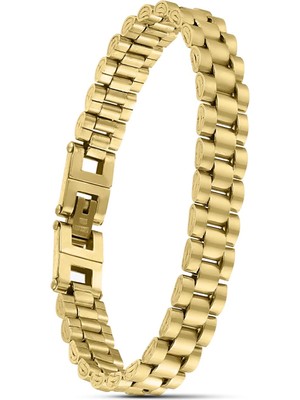 Moncuk Design Sarı Ful Çelik Bileklik 33511G1D4M