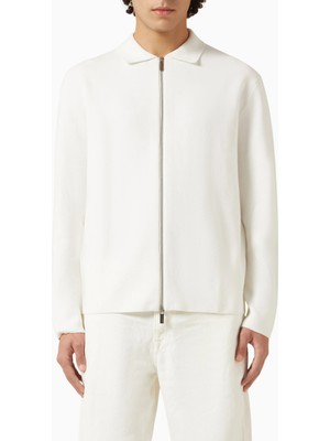 Pamuk Karışımlı Erkek Fermuarlı Hırka, Minimalist Tasarım & Organik Kumaş