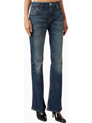 EB Denim Maria Mid-Rise Bootcut Jeans, Lüks ve Konforlu Günlük Denim
