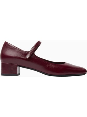 By Far Ginny 35 Mary Jane Pumps, Parlak Nappa Deri, Ayarlanabilir Bant ve 35MM Topuk