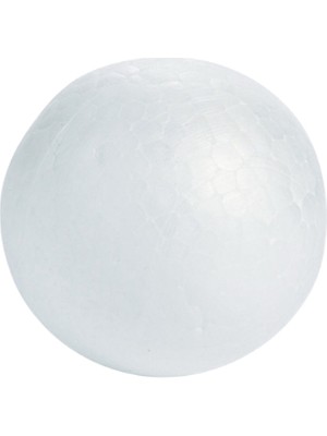 Eding Strafor Köpük Top 6 cm Köpük Top Küre Top Yuvarlak Strafor Fen Deney Okul Deney Hobi 6  cm  -1 Adet