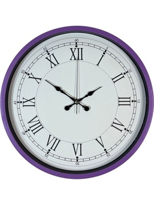 Marsilyan Zentime 36 cm Mor Dekoratif Duvar Saati