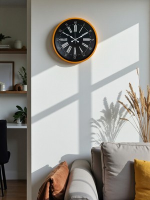 İlk El Grup Zentime 36 cm Turuncu Dekoratif Duvar Saati