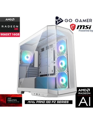 Go Gamer WE193P Amd Ryzen 7 7700X / 32GB Ddr5 5600MHZ / 2tb Nvme M.2 SSD / RX9060XT 16GB / 240MM Sıvı Soğutma / Beyaz Kasa Gaming Paket